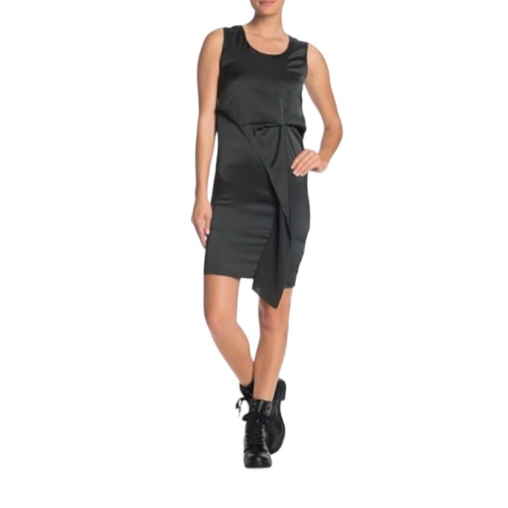 ALLSAINTS Silky Draped Sleeveless‎ Dress sz 4 in Aquatic Green